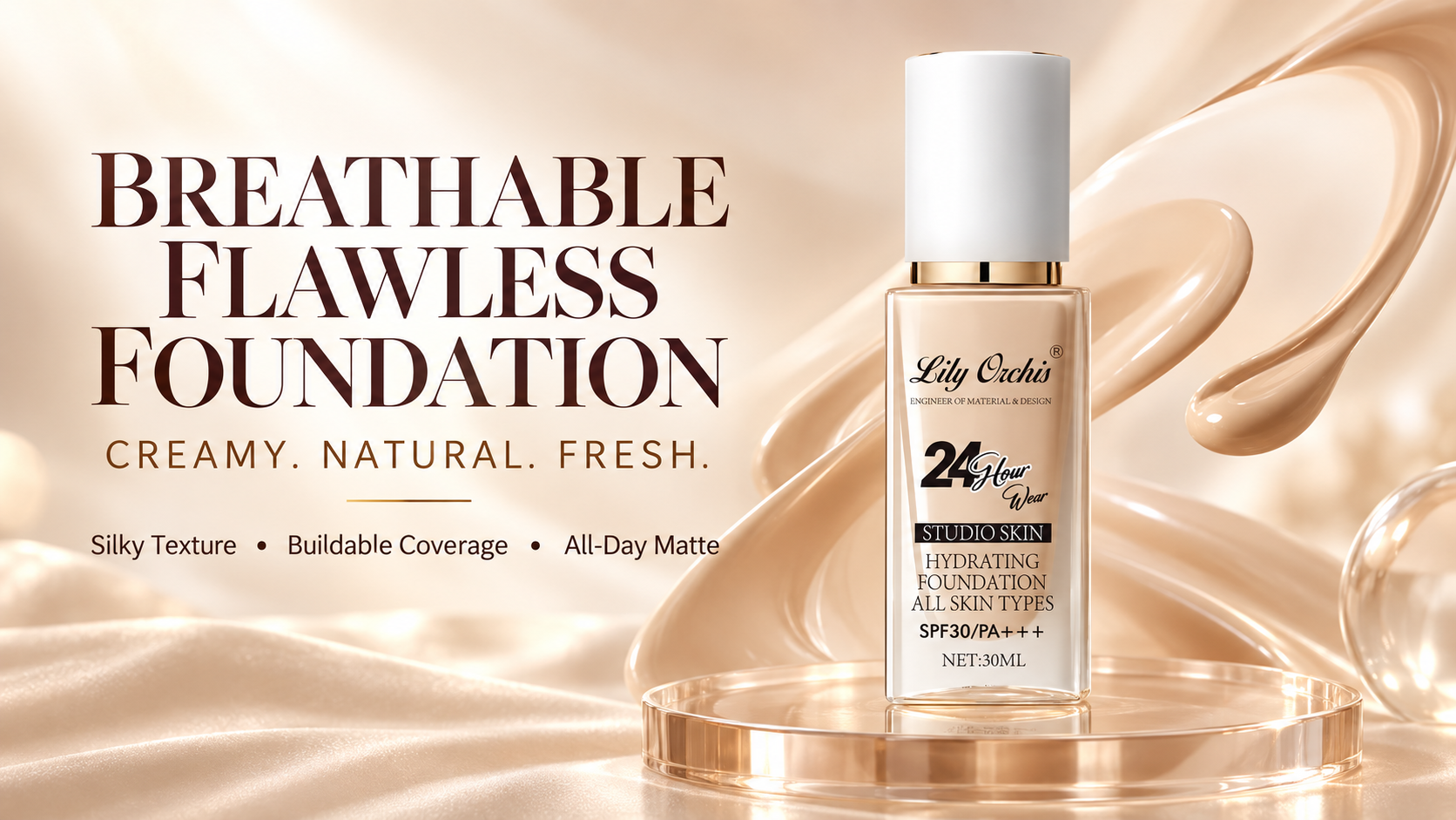 Hydrating foundation by Lily Orchis